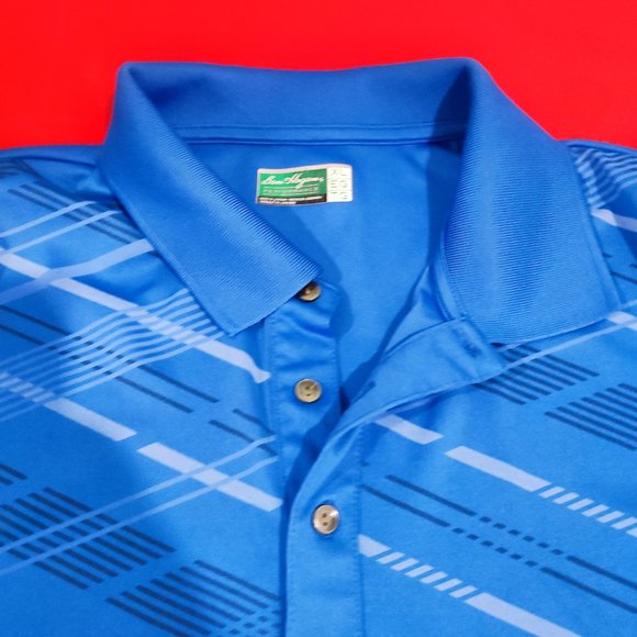 Ben Hogan blue short sleeve active wear shirt men's size XL - Picture 2 of 5